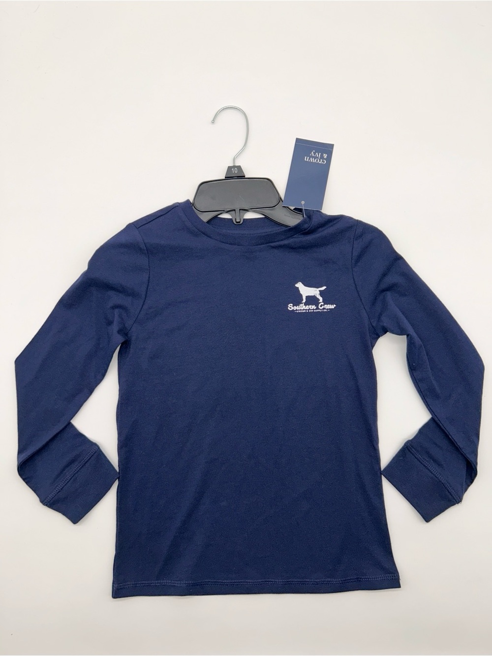 Crown & Ivy Boys Size 5 Navy Blue Long sleeve T-shirt